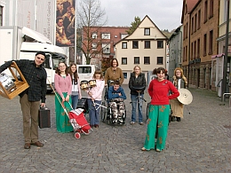 Werbeaktion in der Stadt