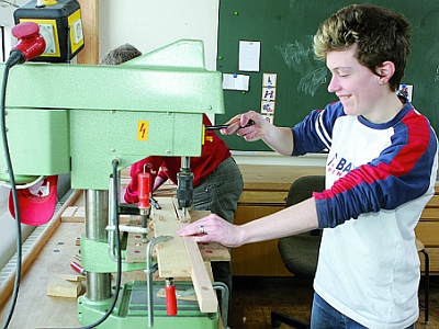 Arbeit im Werkraum