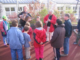 Yves Leblanc & Mike James in der Klosterbergschule