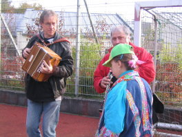 Yves Leblanc & Mike James in der Klosterbergschule