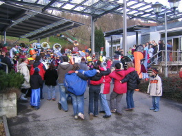 Die Gmendr Gassafetzer in der Klosterbergschule