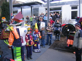 Die Gmendr Gassafetzer in der Klosterbergschule