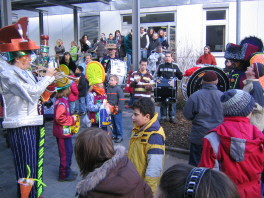 Die Gmendr Gassafetzer in der Klosterbergschule