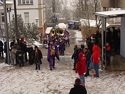 Die Guggenmusik Überdruck in der Klosterbergschule