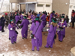 Die Guggenmusik Überdruck in der Klosterbergschule