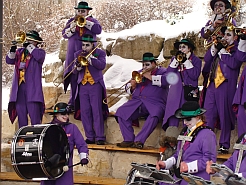 Die Guggenmusik Überdruck in der Klosterbergschule