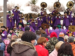 Die Guggenmusik Überdruck in der Klosterbergschule