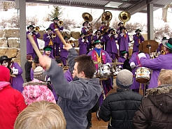 Die Guggenmusik Überdruck in der Klosterbergschule