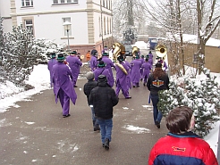 Die Guggenmusik Überdruck in der Klosterbergschule