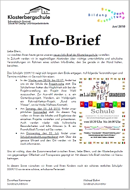 KBS Infobrief Sommer 2010