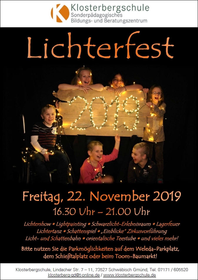 Plakat Lichterfest 2019